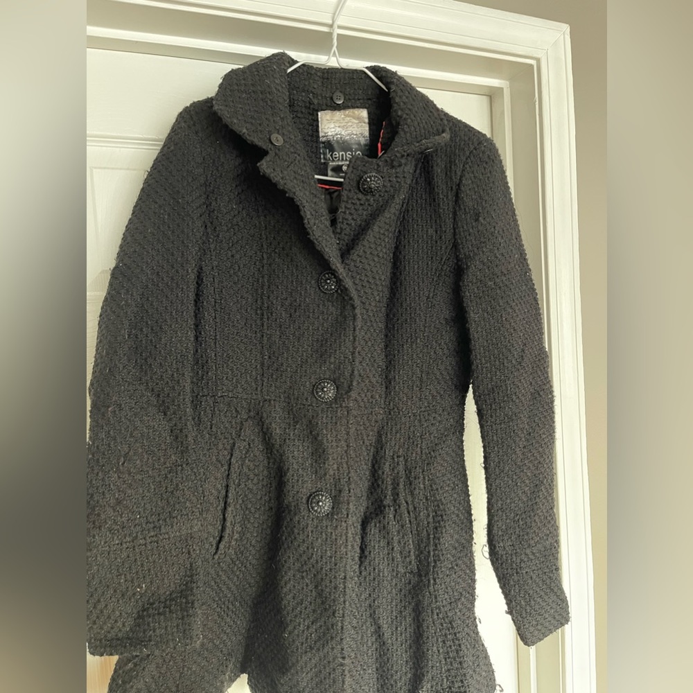 Black coat, size medium
